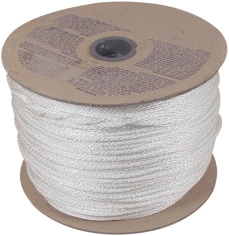 Unicord 500017 White 1/8" X1000' Nylon Solid Braid