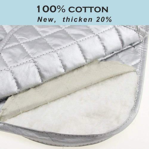 WLLIFE Ironing Mat, Large Travel Ironing Blanket, Thickened Heat Resistant Ironing Pad Cover for Table Top, Kitchen Counter Top,Laundry Room, Etc,Very Convenient for Quick Touch Up(47 x 21.5 inch)