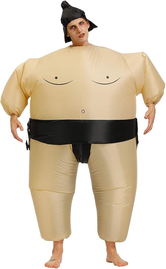 MTJYO Inflatable Sumo Wrestler Wrestling Suits Halloween Costume Party
