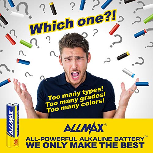 ALLMAX All-Powerful Alkaline Batteries- AA (30-Pack), Ultra Long Lasting, Leakproof, 1.5V Cell