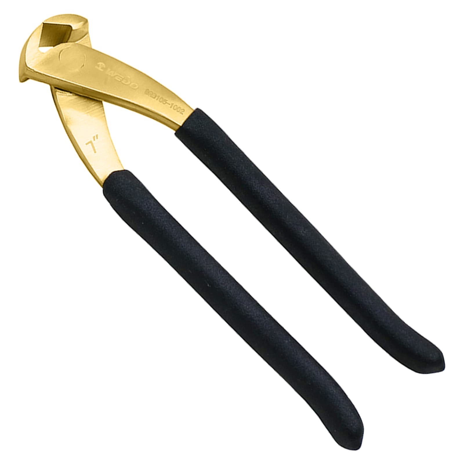 WEDO Brass Nippers 7"(175mm), Precision End Cutters Pliers, Wire Cutting Pliers with Non-Slip Handle,Die-Forged, Corrosion Resistant, DIN Standard
