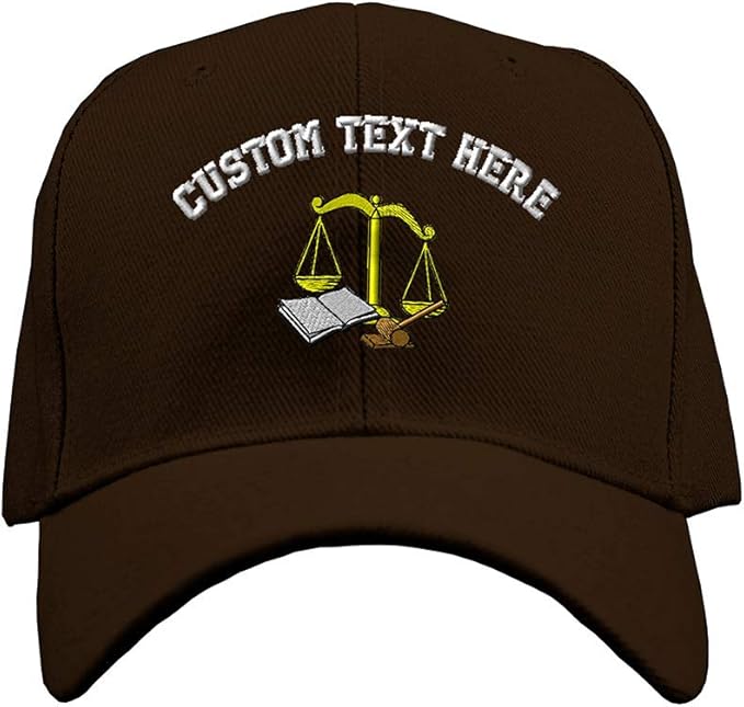 Custom Baseball Cap Judicial Equipment Embroidery Profession Lawyer
