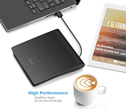 image for External DVD Drive, Govee USB 3.0 CD Drive for Windows/Mac OS/Linux, P