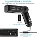 Bluetooth FM Transmitter, Kingland Wireless Radio Adapter Hands Free Calling Car Kit with Dual USB Car Charger Port, Music Adapter for Car Audio Stereo System