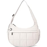 Shoulder Bag for Women Small Puffer Purses Crescent Bag Hobo Handbags with Adjustable Strap for Daily