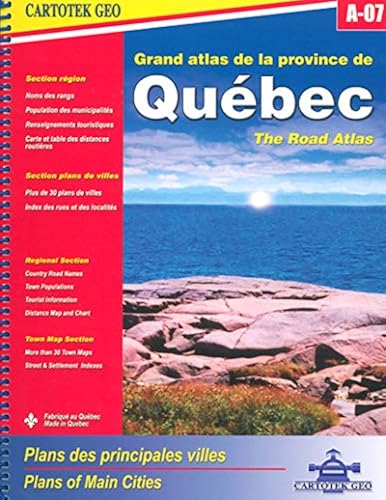 Download Grand atlas de la province de Québec A-07 : The road atlas PDF
