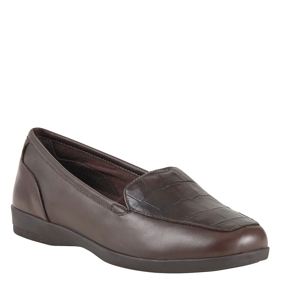 Easy Spirit Devitt Womens Slip On 7 BM US BrownCrocodile
