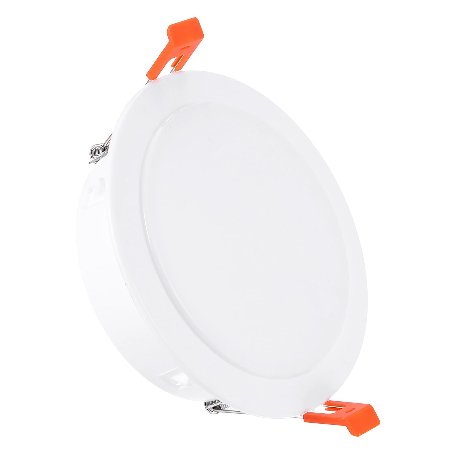 Photo 1 of PATIKIL 5.2" Spring Ceiling Cover Plate, Recessed Light Trim Wall Mount Downlight Hole Cap Decorative Panel with Buckle Suitable for 4.1-4.9inch Round Hole Glass Ceiling Openings, White