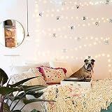 33Ft/66Ft 200leds Waterproof Copper Wire Starry String Fairy Lights USB Powered Hanging for Bedroom Indoor Outdoor Warm White Ambiance Lighting for Patio Wedding Decor (1, Silver wire-Warm white-66ft)