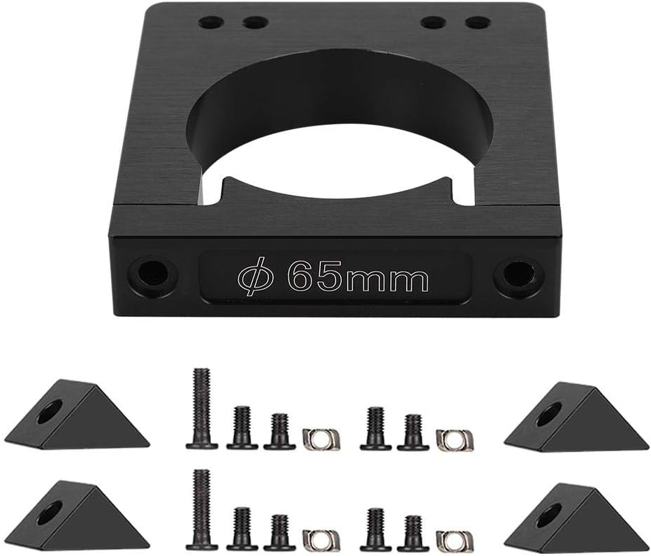 Spindle Motor Holder, CNC Motor Bracket 52/65/71mm Aluminum Shaft Spindle Motor Mount Kit for CNC Router Engraving Machine (65mm): Industrial & Scientific