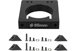 WENDRY Spindle Motor Holder, CNC Motor Bracket 52/65/71mm Aluminum Shaft Spindle Motor Mount Kit for CNC Router Engraving Machine (65mm)