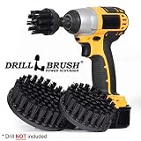 Ultra Stiff Drill Powered Cleaning Brushes Used for Heavy Duty Industrial Stripping by Drillbrush