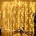 YINUO LIGHT 300 LED Curtain String Lights, 9.84 ft x 9.84 ft Plug in Low Voltage Fairy String Lights, Decorative Christmas Twinkle Lights for Bedroom, Parties, Wedding Backdrop, Dorm