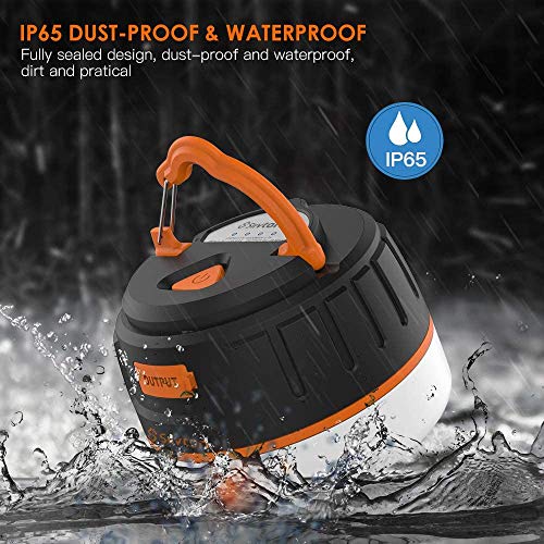 Siivton Camping Lights, Rechargeable Camping Lantern with Remote