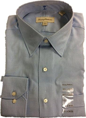 Tommy Bahamas Men's Button Down Dress Shirt Blue (15.5X34/35, Blue)