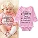 Alicado Newborn Infant Baby Girls Cotton Bodysuit Romper Jumpsuit Clothes Outfits (0-3Months) Pink
