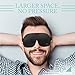 OriHea Sleep Mask for Woman and Man, 3D Eye Mask & Blindfold, Larger and Deeper Comfortable Sleeping Mask, Upgrade Total Blackout Eye Cover (Large)