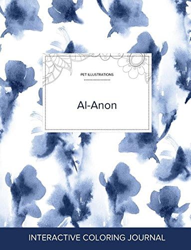 Adult Coloring Journal: Al-Anon (Pet Illustrations, Blue Orchid) Paperback – Import, 26 Sep 2016