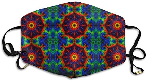 Ali2oaIq Rainbow DNA Tie-Dye Unisex Dust Allergy Flu Masks Washable Activated Carbon Breath Healthy Safety Mouth Masks