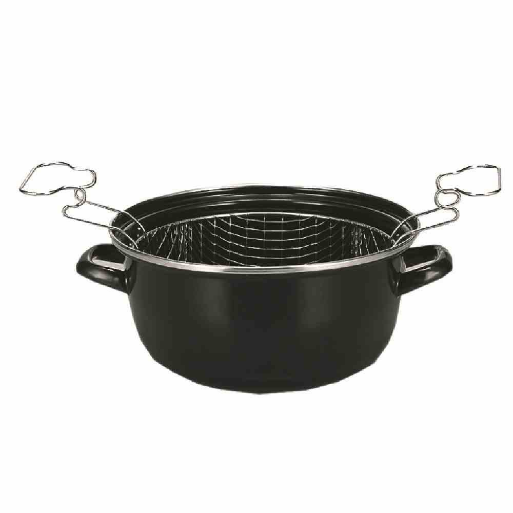 Karl Kruger French Fries Pot, Black, 24 cm