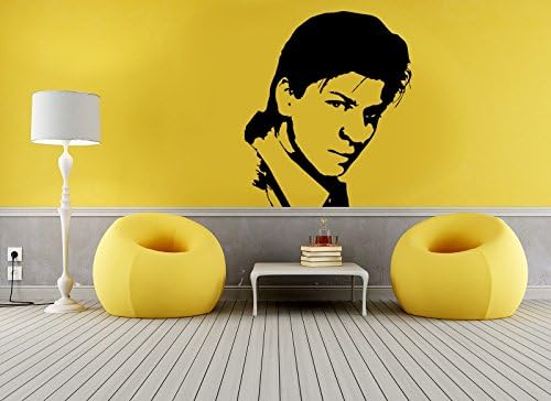 Wall Sticker Shah Rukh Khan, Vinyl, black, X-Large