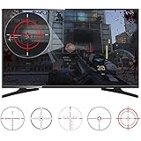 eXtremeRate FastScope No Scope TV Decal for FPS Games on PS4 PS3 Xbox One Xbox 360 PC (10pcs in 2 Size 5 Designs)