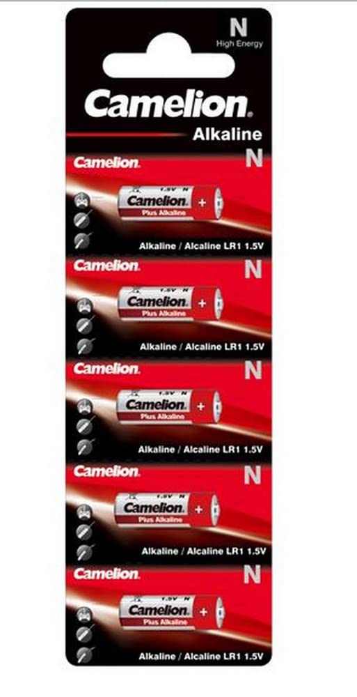 Camelion 11000501 – 5 plus alkaline N/LR1/Lady, Silber