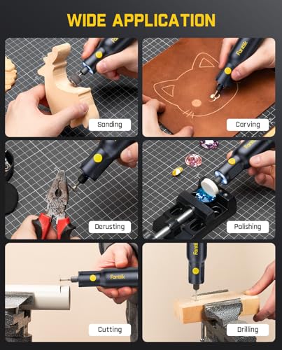 Fanttik F2 PRO Cordless Rotary Tool Kit 4V, Strong Magnetic Motor, Revostor Hub, 5 Variable Speed, 25000 RPM, 55 Accessories, for Sanding, Polishing, Drilling, Carving, Cutting DIY Crafts