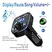 AIKESI Bluetooth FM Transmitter for Car Kit Portable Wireless Radio Adapter&Mp3 Music Stereo Adapter Dual USB Ports Quick Charge 3.0 Handsfree Call Car Charger for iPhone/Samsung/LG (Black-HY82)