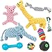 Chongai Dog Toys 9 Pack Gift Set Ball Rope Chew Squeaky Toys for Small Dog