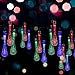 Solar LED Water Drop String Lights – 20ft, 30 LED Bulbs – Nicest Multi-color Waterproof Fairy Lights for Home & Garden, Christmas Tree, Window, Fence, Party & Holiday Decorations – Easy Installation!