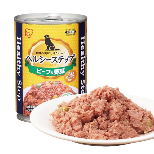 アイリスオーヤマ ヘルシーステップビーフ&野菜375ｇ×12缶 P-HLC-BV