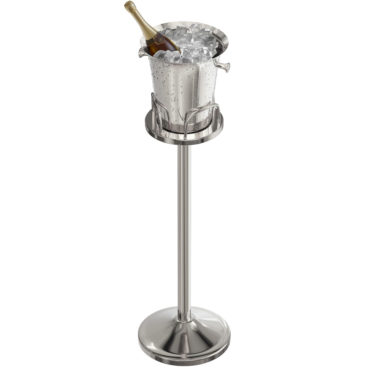 ice-bucket-with-stand-standing-champagne-bucket-for-party-stainless