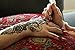 COKOHAPPY 8 Sheets Hand Indian Painting Stencil Tattoo Self-Adhesive Body Art Designs for Hands - Temporary Indian Arabian Tattoo Reusable Stickers