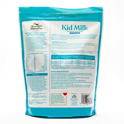 Manna Pro Milk Replacer with Probiotics for Goat Kids High in Protein