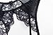 2-Pack Womens Sexy Crotchless Panties Lace Floral Underwear With Stretch (M, Black&Leopard Print)