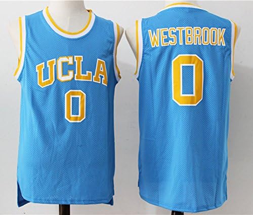 Mens UCLA Russel Westbrook #0 New Arrive Basketball Jersey Blue XL