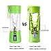Portable Blender, Ordergo USB Juicer Cup, Fruit, Smoothie, Baby Food Mixing Machine with Powerful Motor, 2x2000mAh High Capacity Batteries - Green