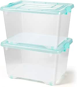 HUIQI Caja almacenaje Caja de Almacenamiento Transparente ...