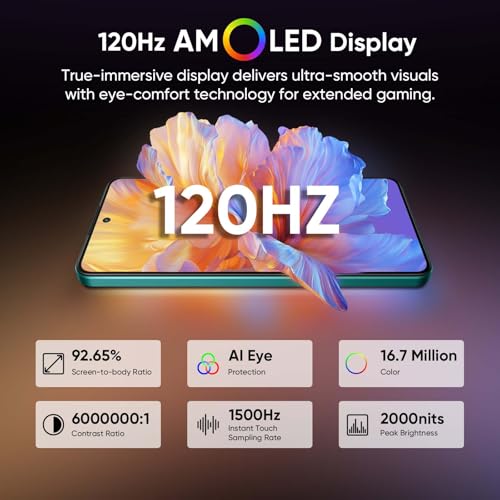 realme 14 5G Smartphone 8GB RAM + 256GB ROM, Snapdragon 6 Gen 4 e 120Hz AMOLED Schermo, Cellurale 6000mAh Batteria e Ricarica Rapida da 45W, IP69 Resistenza, GT Boost, AI OIS 50MP Fotocamera, Titanio