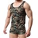YUFEIDA Men's Camouflage Undershirt Vest Tank Top Gym Sleeveless Shirts Jersey