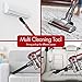 Muzili Cordless Stick Vacuum Cleaner, Hardwood Floor Carpet Vacuum Sweeper for Home, Pet Hair with Rechargeable Battery, LED Motorized Brush, Lightweight Wireless Vacuum Cleaner