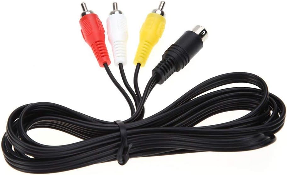 RUITROLIKER 1.8m Audio Video Cable AV 9Pin to RCA Composite Cable Connection Compatible for Genesis 2 3, Black - Image 5