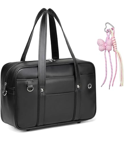 Amazon.com: Chillpaper Large Japanese Shoulder Bag, Black | Faux