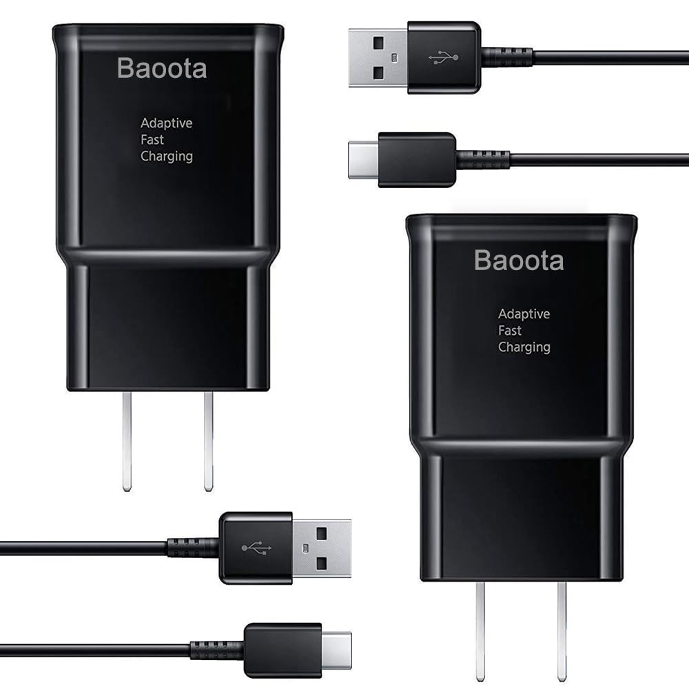 Baoota Type C Charger Fast Charging, USB C Charger Block with 6.6Ft Cable for Samsung Galaxy S24 Ultra/S23 Plus/S22/S21/S20/S10/S10 Plus/S10E/S9/S8/Note 8/9/10/20