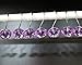Xshelley Acrylic Diamond Shower Curtain Hooks Rings - Cute Crystal Gems Bling Rhinestones Bath Bathroom Accessories Set of 12pcs (Purple)
