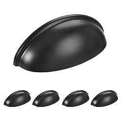 HOMOTEK 5 Pack Drawer Bin Cup Pulls Dresser Pulls
