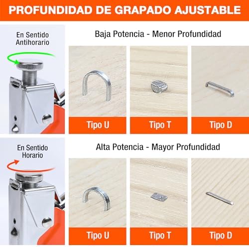 Grapadora Manual 3 en 1 con 3000 Grapas