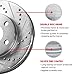 R1 Concepts Front and Rear Brakes and Rotors| Hardware Included| Front and Rear Ceramic Brake Pads and Rotors Kit| Fits 2005-2010 Honda Odyssey