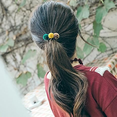 Amazon Co Jp Usongs ヘッドドレス ヘアアクセサリー ミニマリスト レディース ヘアボール ヘアリング 髪 Shengpi Tendon Tousheng ヘアバンド ポニーテール ホーム キッチン